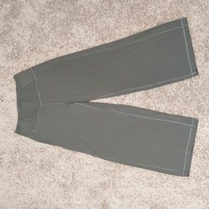 lululemon Align™ High-Rise Wide-Leg Cropped Pant (Olive Green)